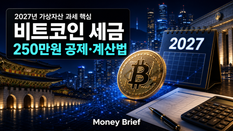 비트코인 세금 2027년 250만원 공제와 계산법