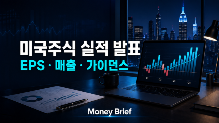 미국주식 실적 발표에서 EPS 매출 가이던스를 확인하는 방법