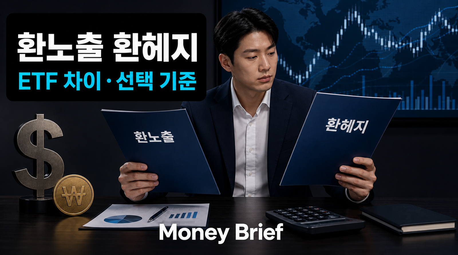 환노출 환헤지 ETF 차이와 선택 기준을 설명하는 Money Brief 대표 이미지