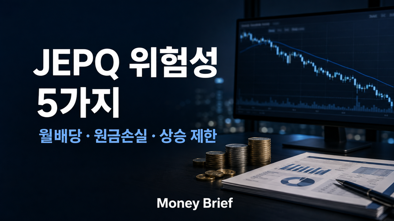JEPQ 위험성 5가지와 월배당 원금손실 상승 제한